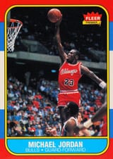 Michael Jordan 1986-87 Fleer #57