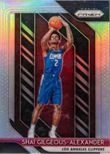 Shai Gilgeous-Alexander 2018-19 Panini Prizm #184 Silver Prizm
